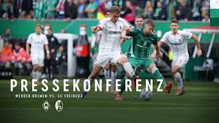 SV Werder Bremen – SC Freiburg 01  Pressekonferenz  SV Werder Bremen [upl. by Urana771]