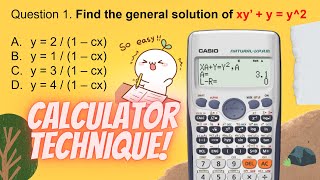 🧮Solve ANY Differential Equation Problem First Order using this CALCU TECH TAGALOGFILIPINO [upl. by Ecidna]