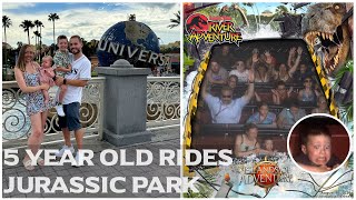 Universal Early Park Admission  First time riding Jurassic Park River Adventure [upl. by Ky866]