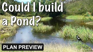 Damming the Creek  Pond Building  Early Thoughts ⛏ [upl. by Absa301]