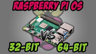 Raspberry Pi 4 Raspberry Pi OS Raspbian 64 bit vs 32 bit [upl. by Ynnattirb]