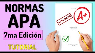 Cómo usar las Normas APA en WORD 7ma Edición 2024  NORMAS APA ULTIMA EDICIÓN [upl. by Annuahsal]