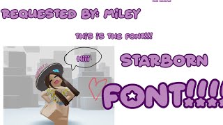 How to do StarBorn Font on ibisPaint and make it overlay ibispaintx fonts tutorial [upl. by Nnaesor]