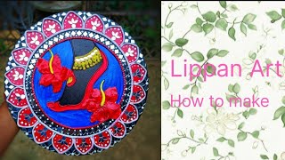 How to make Lippan art  lippan art tutorial for beginners [upl. by Yblehs]