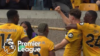 Jorgen Strand Larsen makes it 22 for Wolves against Chelsea  Premier League  NBC Sports [upl. by Un]