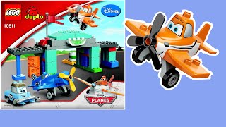 LEGO Disney Planes Skipper Flight School  Duplo 10511 Dusty Skipper Sparky Review by ToyStoriesTV [upl. by Ellesirg713]