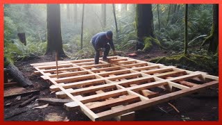 Man Builds WOOD CABIN in Just 15 Days in the Forest for 3000  by WildGnomos [upl. by Waynant]