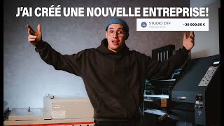 3 mois pour créer mon entreprise Cette technique dimpression va vous changer la vie📈⏱️ [upl. by Rowley]