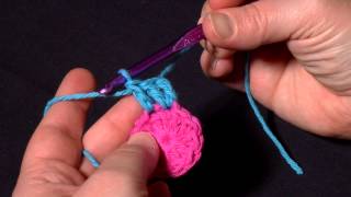 How to Crochet Standing Double Crochet Stitch  an alternative joining method [upl. by Yelsehc773]