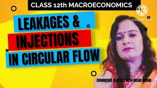 Class 12th Macroeconomics concept of leakages and injections in the circular flow [upl. by Eigger105]