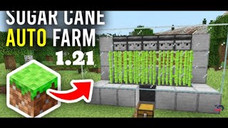 how to make sugarcane auto farm in 121 minecraft viralvideo trending [upl. by Lletnohs]