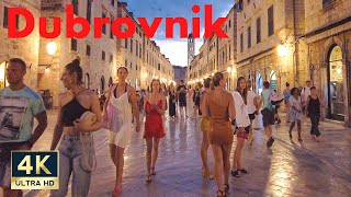 Dubrovnik Croatia 🇭🇷 4K Old Town Evening Walking Tour 2022 [upl. by Rosaleen258]