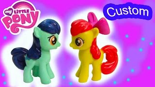 Custom MLP My Little Pony Apple Bloom Filly Colt DIY Painted Craft Foal Toy [upl. by Templia210]