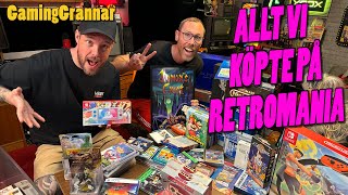 Allt vi köpte på Retromania 2024  Varning för mycket grejer [upl. by Myrle]