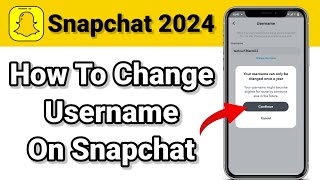 How To Change Username On Snapchat 2024  Snapchat Par Username Kaise Change Karte Hai [upl. by Willy]