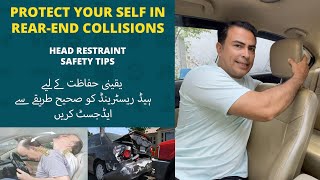 Head Restraint Safety How to Perfectly Adjust Your Headrest to Stay Safe in RearEnd Collisions [upl. by Sholley]