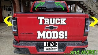 MODS for the Chevy COLORADO Z71 Fender flares LED tail lights and MORE [upl. by Ahsienaj]