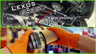 How To Change Oil on 20062011 Lexus GS350 Model  DIY [upl. by Hum]