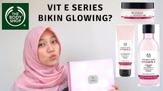 The Body Shop Vit E Series  Toner Moisturizer Face Wash  Review bahasa indonesia [upl. by Llerej]