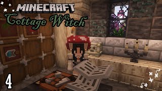 witchy storage room amp CUTE archway 🍄 Minecraft Cottage Witch  Modded Let’s Play  Episode 4 [upl. by Sterling684]