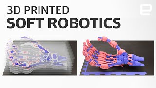 3Dprinted robotic hands with bones ligaments and tendons [upl. by Yanat]