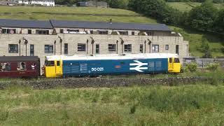 50021 after leaving Haworth 23rd June 2024 [upl. by Nishom]