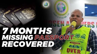 MY BELGIUM PASSPORT WAS MISSING FOR 7 MONTHS HOW GOD INTERVENED [upl. by Ocirema158]