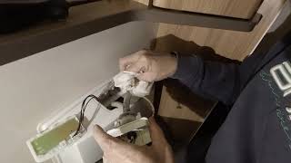 Thetford Toilet Flush Pump Replacement C260 on a Bailey 740 Motorhome [upl. by Ydnal]