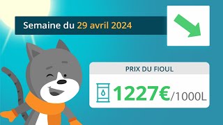 Prix ​​du fioul domestique  semaine du 29 avril 2024 [upl. by Venus]