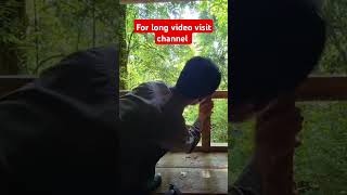 Survivor building a Homewood woodworking wildliving bamboo shorts youtubeshorts [upl. by Stewardson]