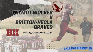 Home Football Wilmot v BrittonHecla 10112024 FB [upl. by Coop]