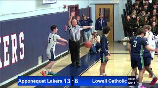 ARHS Boys Basketball vs Lowell Catholic 3124 [upl. by Ecylla]