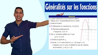 généralités sur les fonctions 1bac exercices  les variations  représentation graphique  la parité [upl. by Llevron]