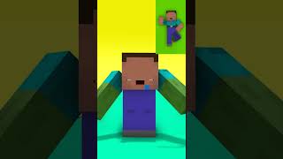 Build A Noob Challenge With Steve Part 2  Minecraft Funny Animation [upl. by Athalia422]