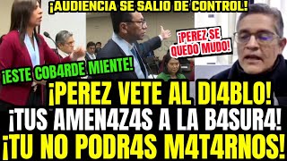 EXPLOTAN GIULIANA LOZA Y DR ABANTO LE SACAN LA MRD4 A DOMINGO PÉREZ TRAS SER AMENAZ4DOS EN JUICIO [upl. by Notserc]