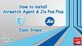 ✅How to install Airwatch Agent amp JioPOS Plus🔥 [upl. by Nylodam274]