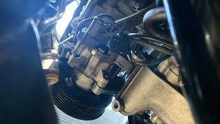 How to replace power steering pump on Mercedes Benz M156 W211 E63 AMG [upl. by Soren]