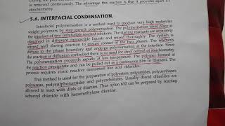 Melt condensation Interfacial condensation [upl. by Fernanda699]