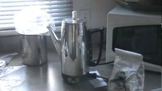 Coffee percolator from 1966 still in use 2010 [upl. by Rosemary]