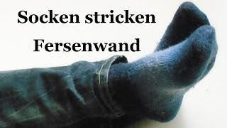 Socken stricken  Fersenwand  Teil 2 [upl. by Bullen891]