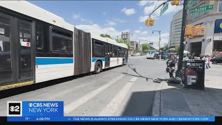 Blocked bus lanes on Fordham Road prompt proposal from DOT [upl. by Haerle]