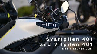 2024 Svartpilen and Vitpilen 401 Media Launch Highlights  Husqvarna Motorcycles [upl. by Tannenwald]