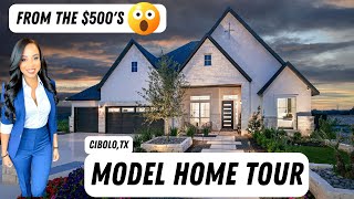 CHESMAR MODEL HOME TOUR  New Construction Home Tour  CIBOLO Texas Homes  Texas Luxury Home Tour [upl. by Yenrab911]