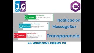 MessageBox personalizado con transparencia  C Windows Forms  no audio [upl. by Line]