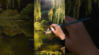 Here some clips of Akiane’s film Transcendence 🌿🛶 abstractpainting painting artisticpainting [upl. by Ahseenal]