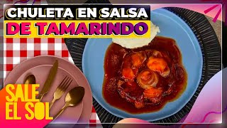 Receta de chuleta en salsa de tamarindo con la chef Ingrid Ramos y Juan Soler  Sale el Sol [upl. by Levey]