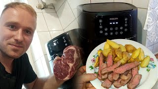 Idealny STEK z Air Fryer 🐂👍 Delikatny i soczysty za każdym razem 😀 [upl. by Ahsikahs]