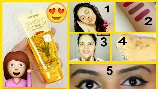 How to use PATANJALI SAUNDARYA ALOE VERA GEL ON FACE  Tanutalks [upl. by Gustin]