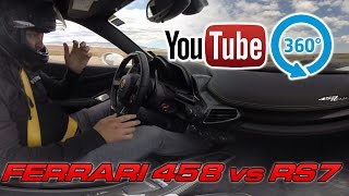 Ferrari 458 vs 16 Audi RS 7 Performance [upl. by Nozicka]