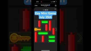 Hamster Kombat Mini Game  25th July 2024 hamsterkombat gaming [upl. by Melina]